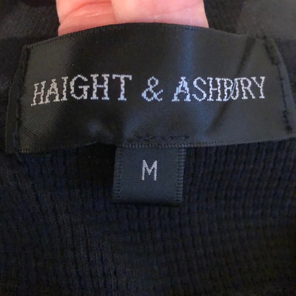 Haight and Ashbury Long Sleeve Henleey - Picture 2 of 5